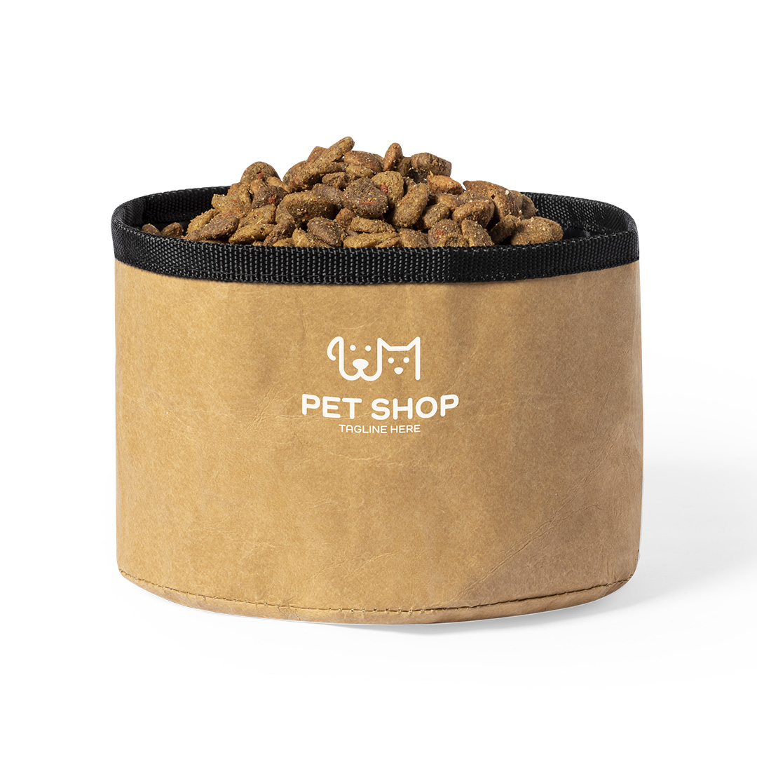 Bowl plegable personalizado Poppy de papel reciclado con interior RPET - Mascotas - Regalo Promocional Personalizado - imagen 5