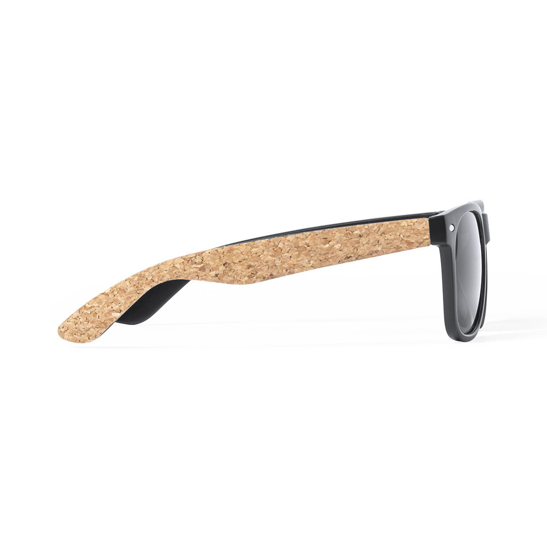 Gafas de sol personalizadas Scutel de corcho natural - Verano - Regalo Promocional Personalizado - vista alternativa