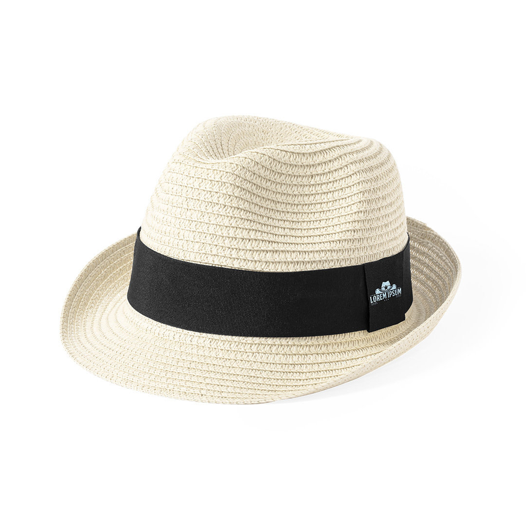 Sombrero personalizado Ranyit de material sintético con cinta exterior - Verano - Regalo Promocional Personalizado - vista alternativa