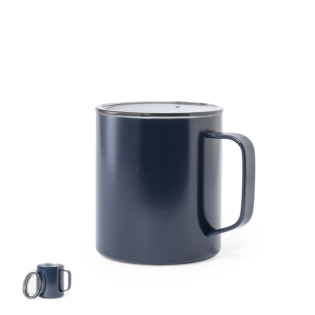 Taza térmica personalizada Hanna de acero inox con aislamiento de cobre de 420ml - Tazas y vasos personalizados - Regalo Promocional Personalizado