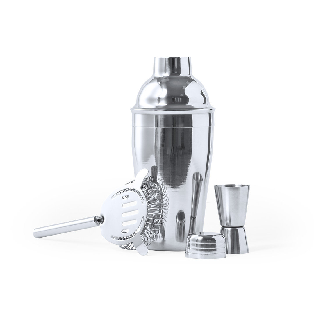 Set cóctel personalizado Wendol de acero inox cromado 3 piezas