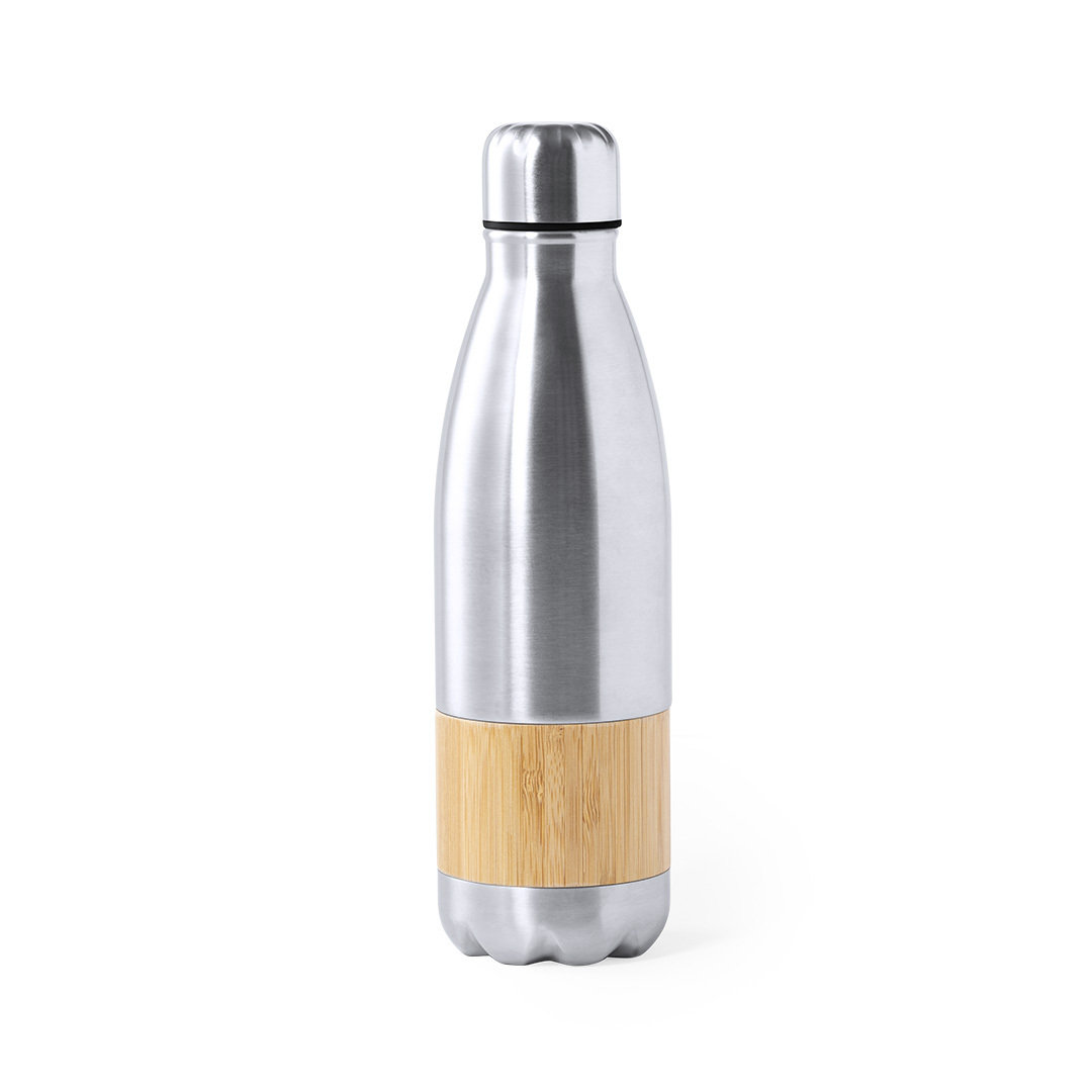 Bidón Guiver 750ml acero inox mate bambú nature