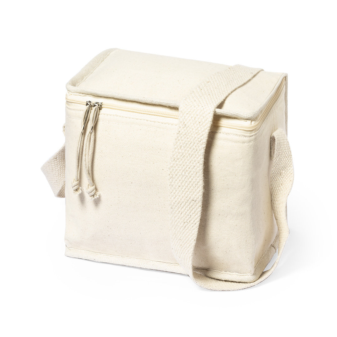 Nevera personalizada Lonfen de algodón natural con doble tirador - Verano - Regalo Promocional Personalizado - vista alternativa