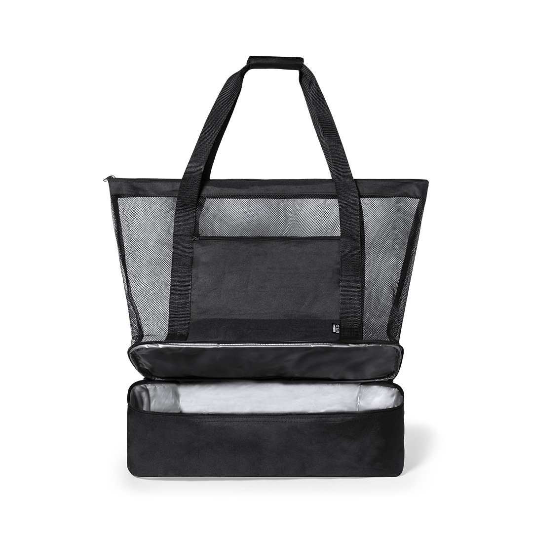 Bolsa personalizada Nevera Pattel de poliéster RPET con mesh - Verano - Regalo Promocional Personalizado - vista alternativa
