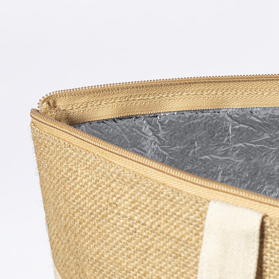 Bolsa térmica personalizada Linax de algodón con yute laminado - Verano - Regalo Promocional Personalizado - vista alternativa