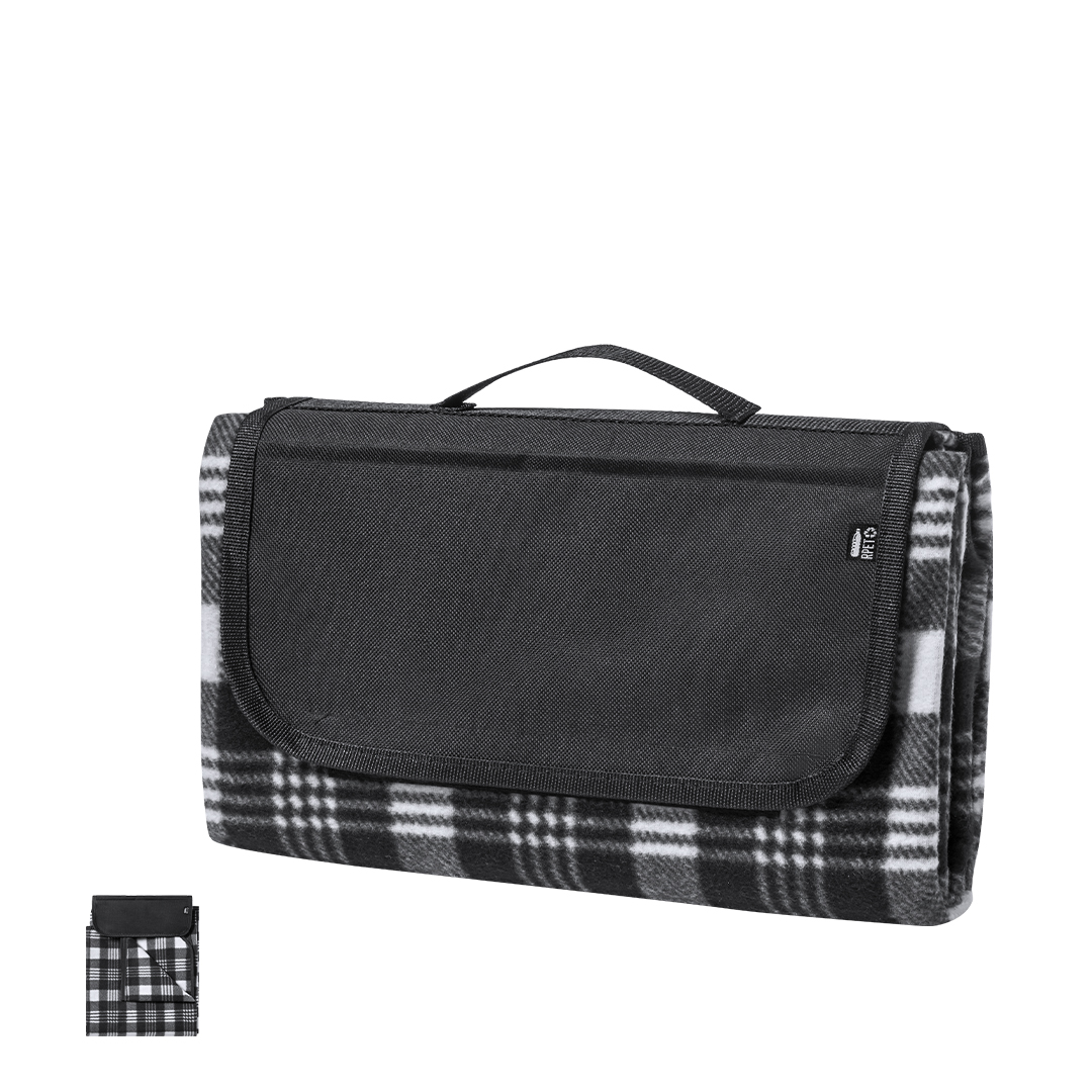 Manta picnic personalizada Zaralex de RPET tartán premium - Verano - Regalo Promocional Personalizado