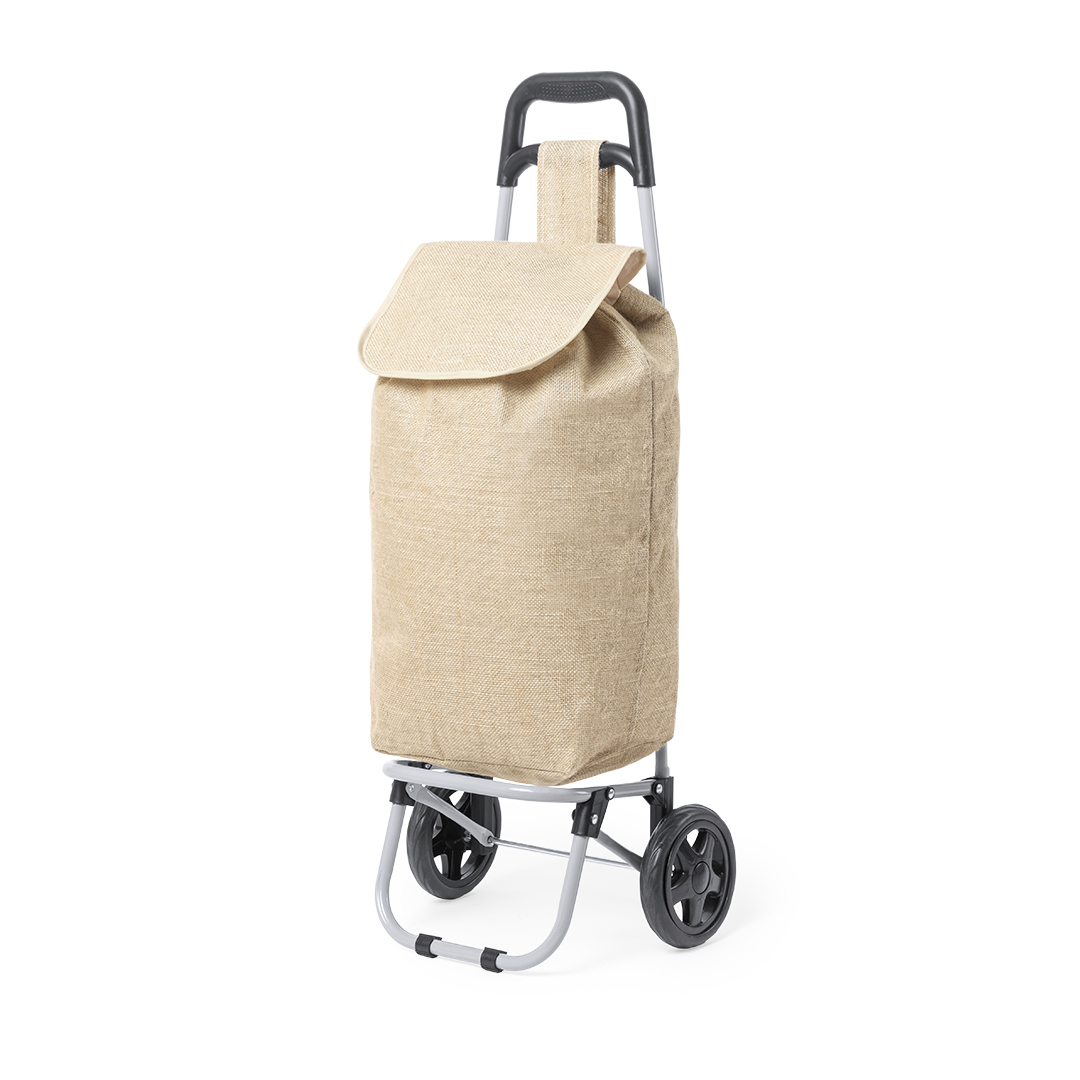 Carro compra personalizado Benorax plegable de yute con gomas protección - Hogar - Regalo Promocional Personalizado