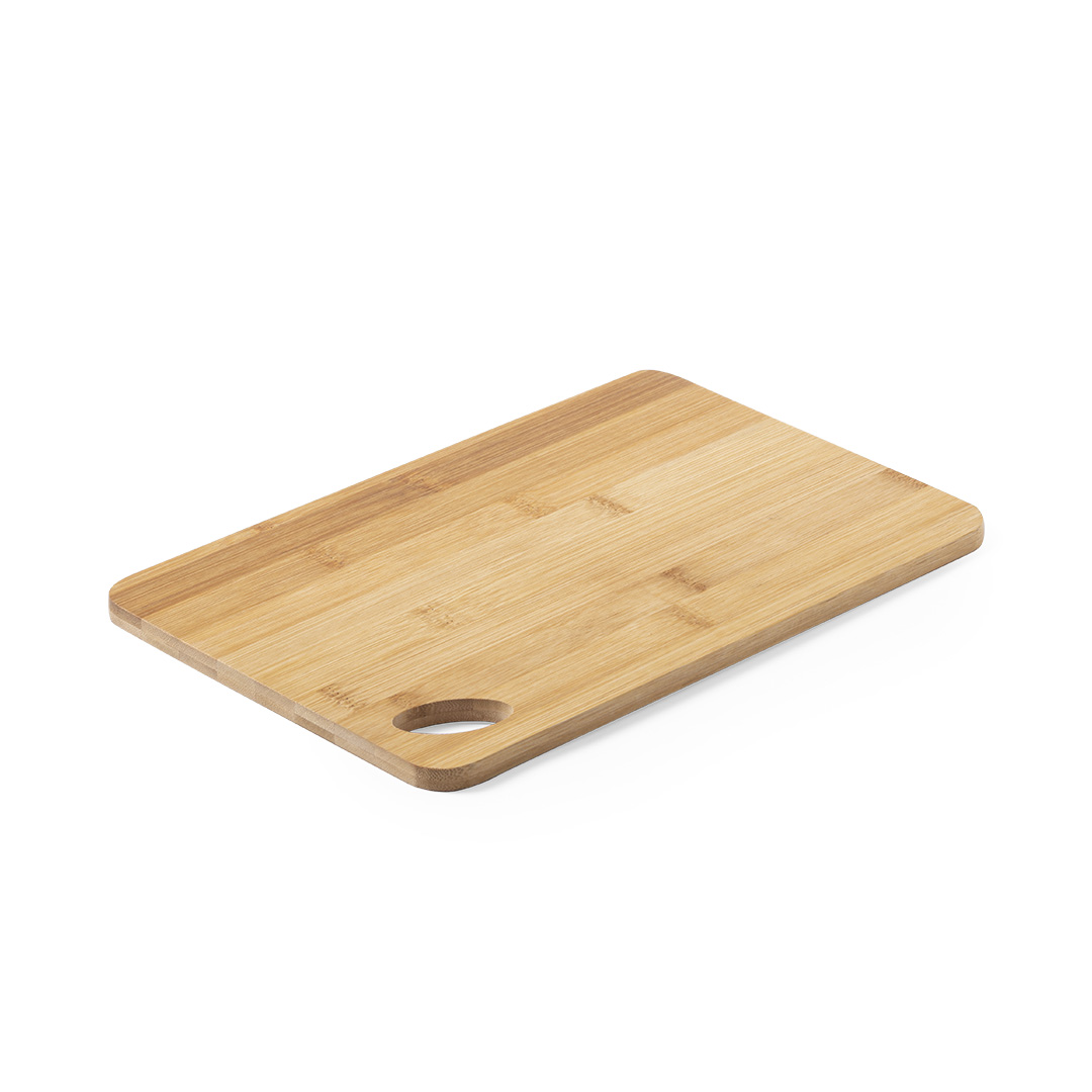 Tabla personalizada Varadek de bambú pulido con troquel