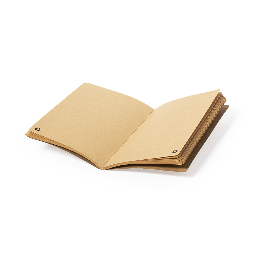 Libreta personalizada Rayish A5 de cartón reciclado acabado kraft - Oficina - Regalo Promocional Personalizado - imagen 3