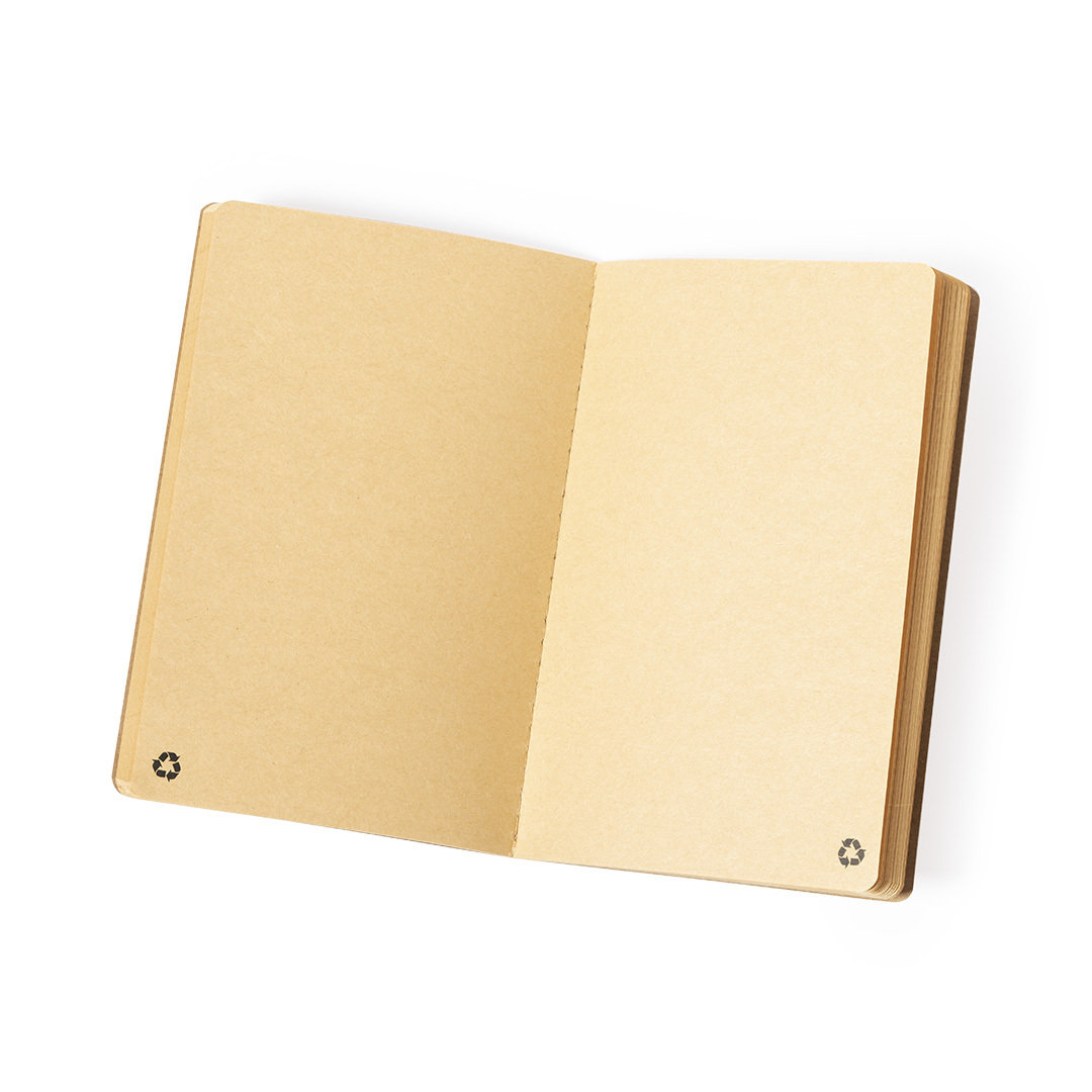 Libreta personalizada Rayish A5 de cartón reciclado acabado kraft - Oficina - Regalo Promocional Personalizado - imagen 4