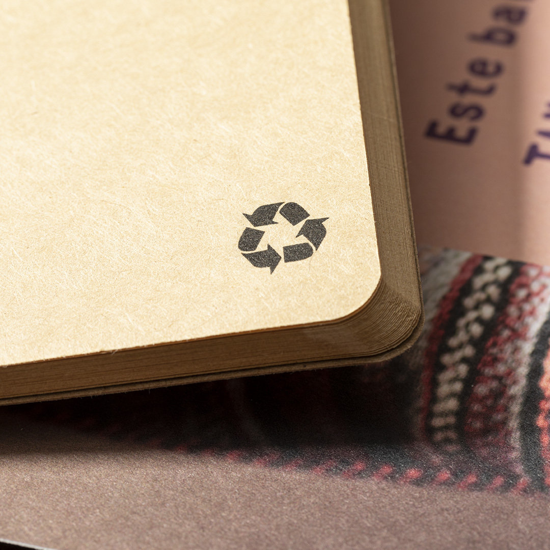 Libreta personalizada Rayish A5 de cartón reciclado acabado kraft - Oficina - Regalo Promocional Personalizado - imagen 8