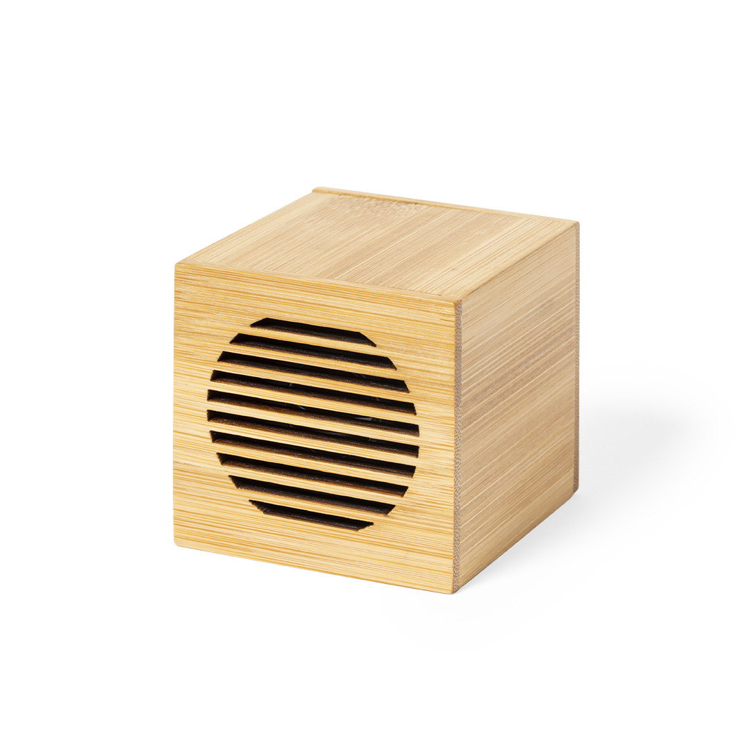 Altavoz Teoden bambú inalámbrico con superficie marcaje - Tecnología - Regalo Promocional Personalizado