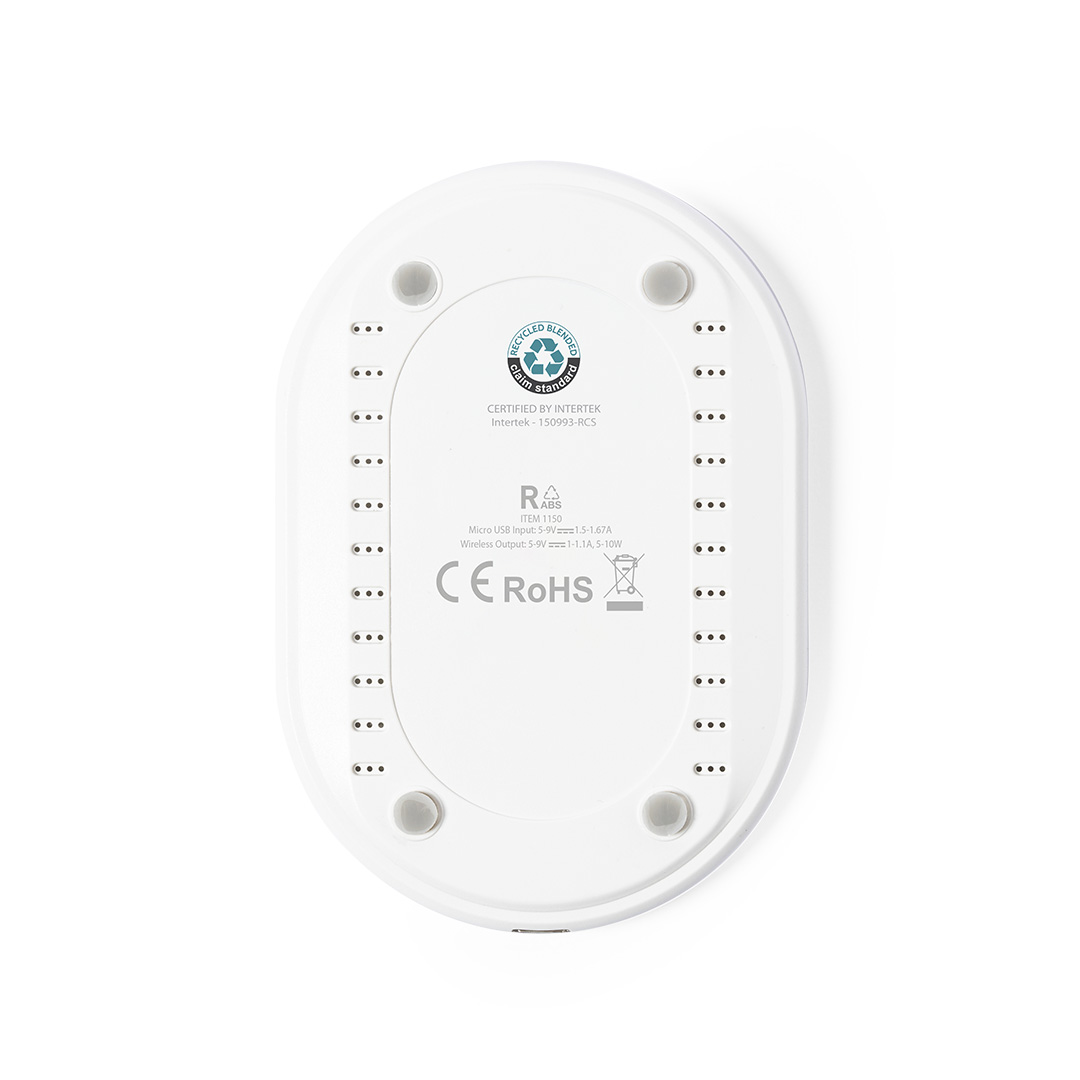 Cargador personalizado Zosmal RCS inalámbrico 10W de RABS ovalado