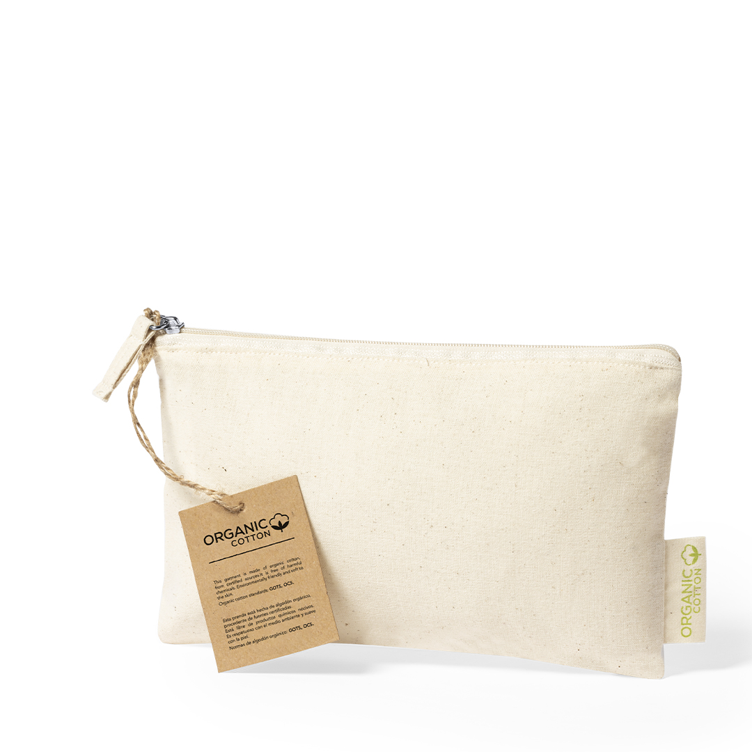 Neceser personalizado Plumok de algodón orgánico natural - Neceseres personalizados - Regalo Promocional Personalizado