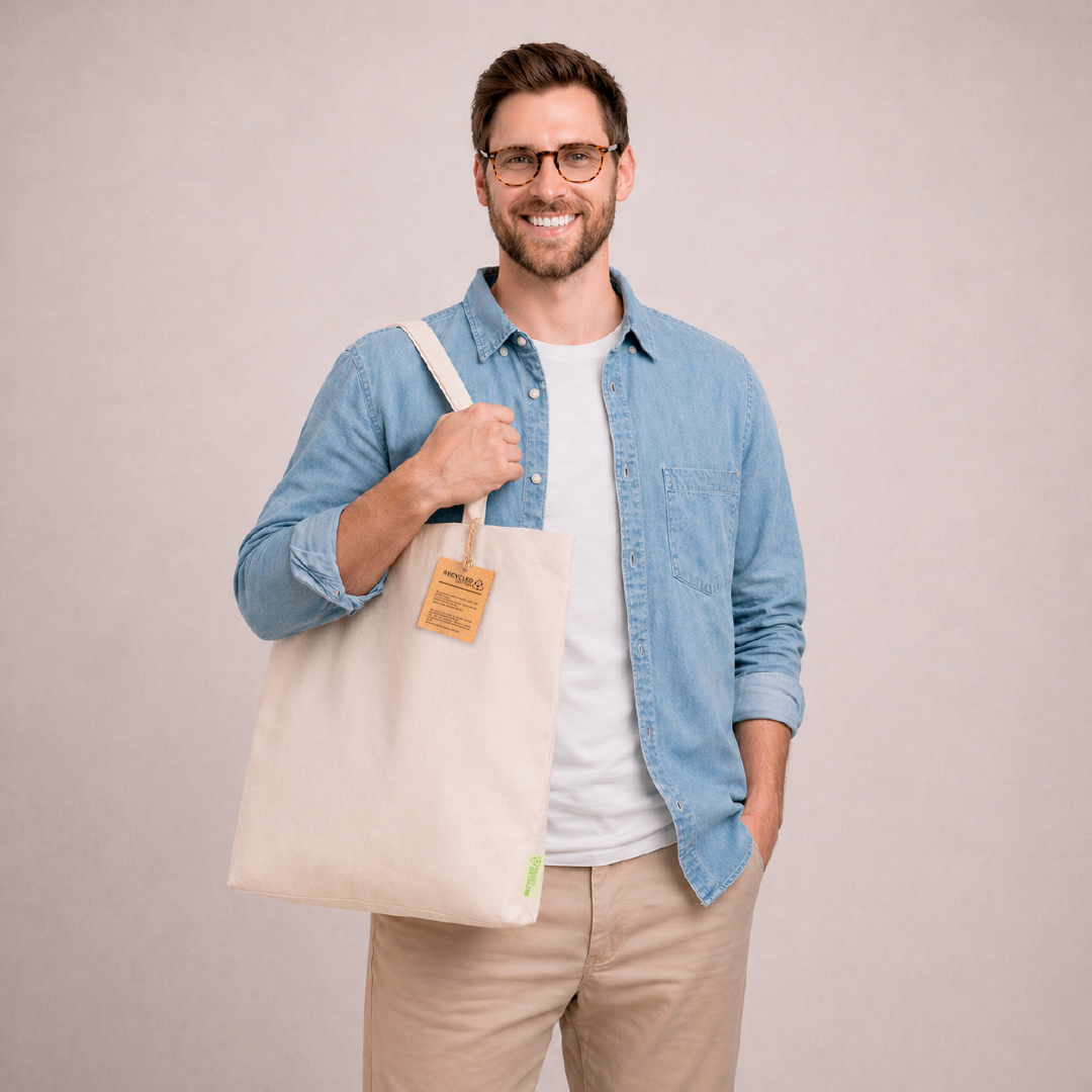 Bolsa personalizada Rumel de algodón orgánico natural - Tote Bags personalizadas - Regalo Promocional Personalizado - imagen 5