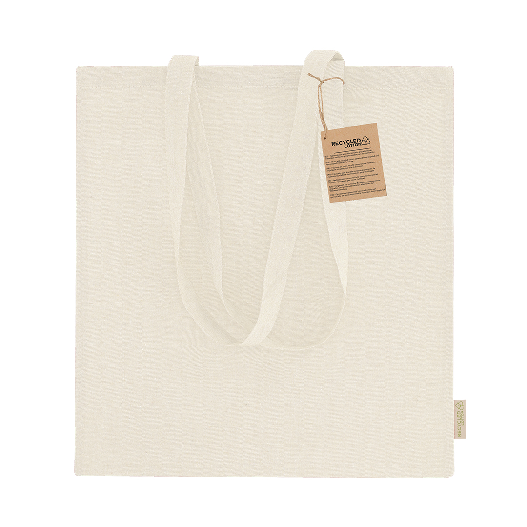Bolsa personalizada Rassel de algodón reciclado certificado - Tote Bags personalizadas - Regalo Promocional Personalizado - imagen 3