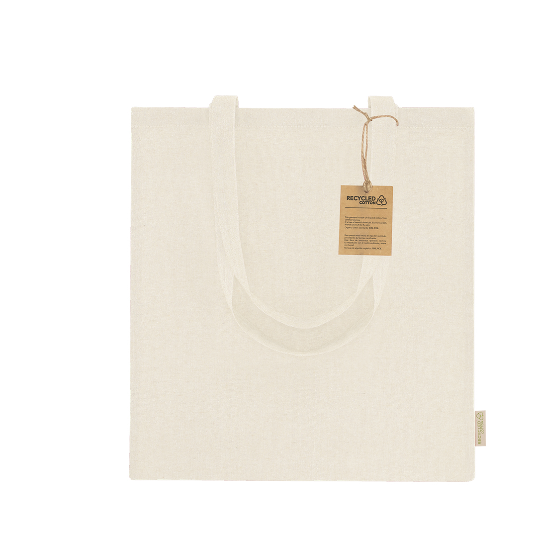Bolsa personalizada Rassel de algodón reciclado certificado - Tote Bags personalizadas - Regalo Promocional Personalizado