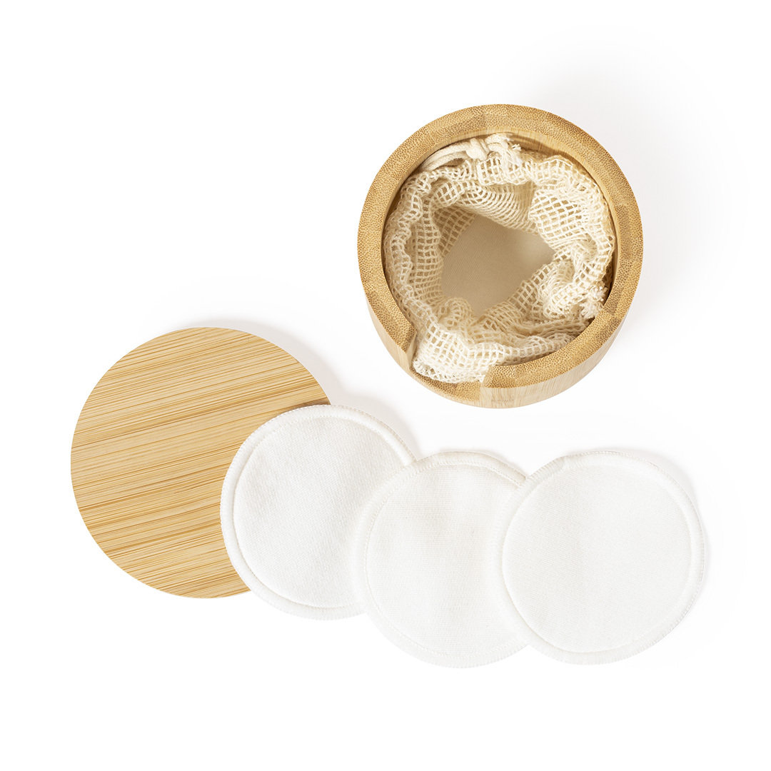 Dispensador toallistas desmaquillantes personalizado Kiam de bambú eco