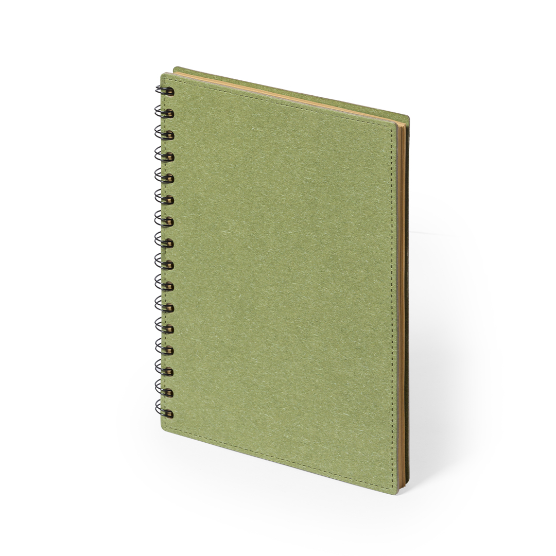 Libreta personalizada Idina A5 de cartón reciclado acabado kraft - Oficina - Regalo Promocional Personalizado