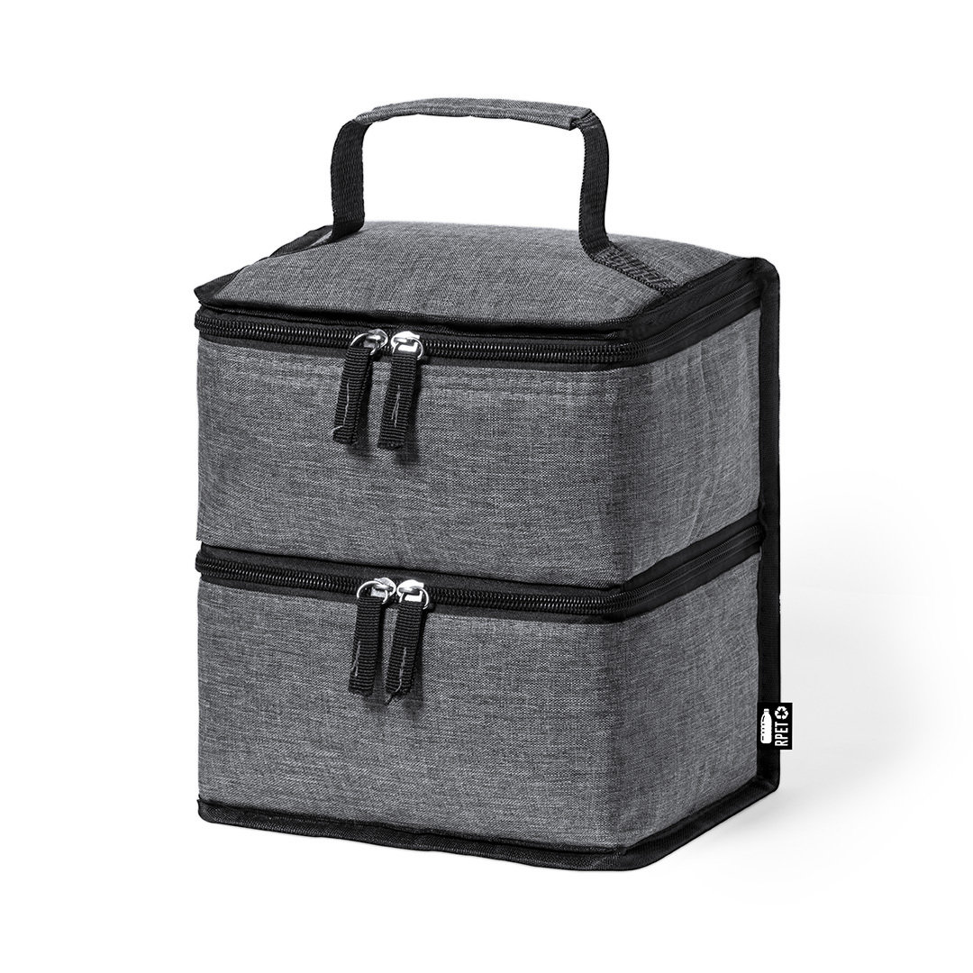Nevera personalizada Stacy de RPET doble compartimento calor-frío - Verano - Regalo Promocional Personalizado - vista alternativa
