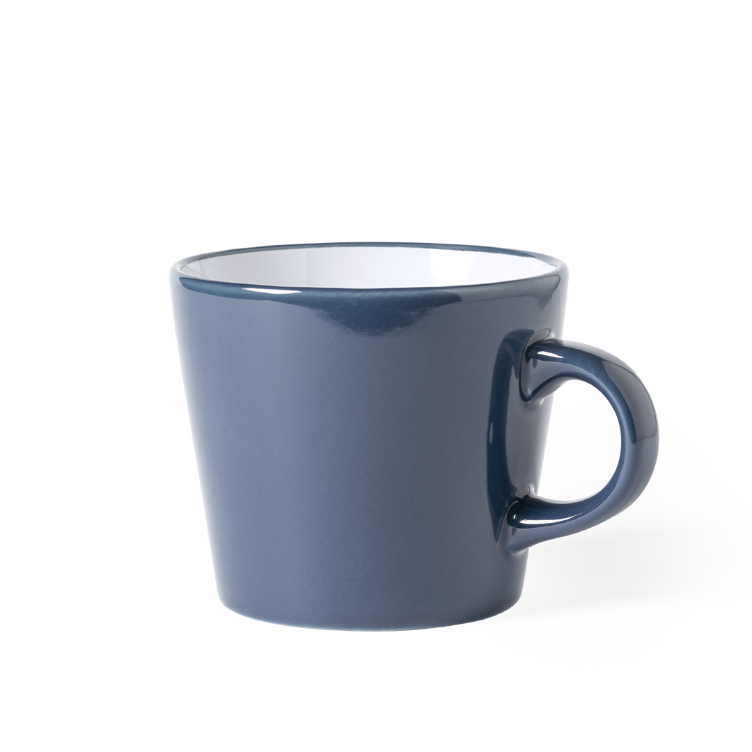 Taza de cerámica personalizada Kario de 350ml con exterior colorido - Tazas y vasos personalizados - Regalo Promocional Personalizado