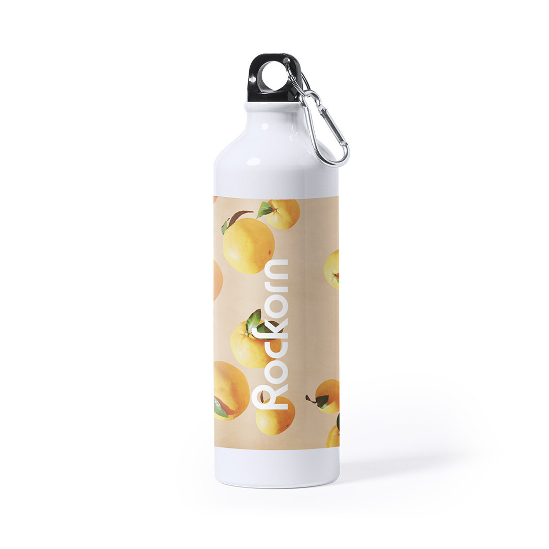 Bidón personalizado Sublimación Bredix 800ml aluminio mosquetón
