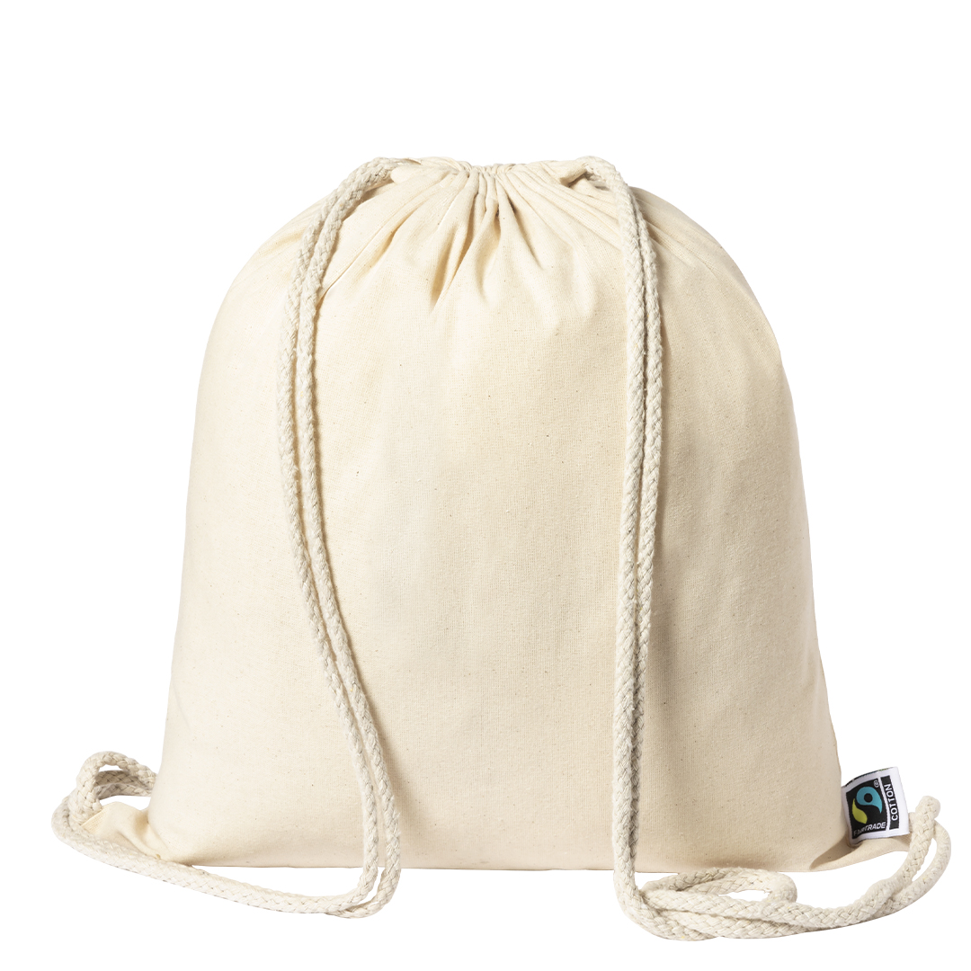Mochila personalizada Sanfer Fairtrade de algodón 100% comercio justo - Mochilas personalizadas - Regalo Promocional Personalizado
