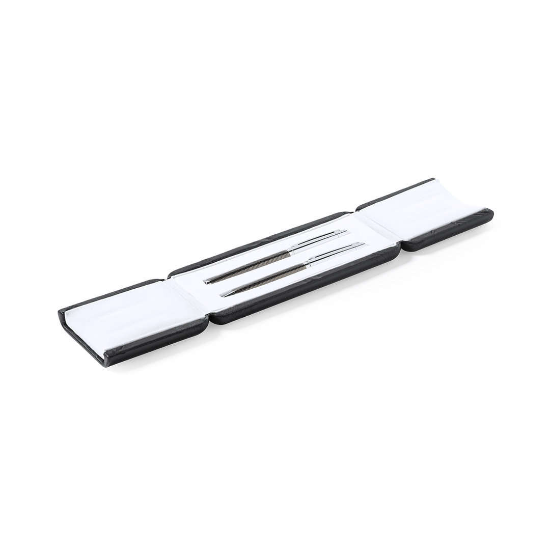 Set con bolígrafo y roller metálico cromado personalizado Williams premium - Set de escritura personalizados - Regalo Promocional Personalizado - imagen 4