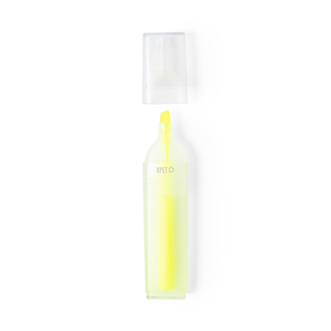 Marcador personalizado Conrad fluorescente de RPET reciclado - Oficina - Regalo Promocional Personalizado - vista alternativa