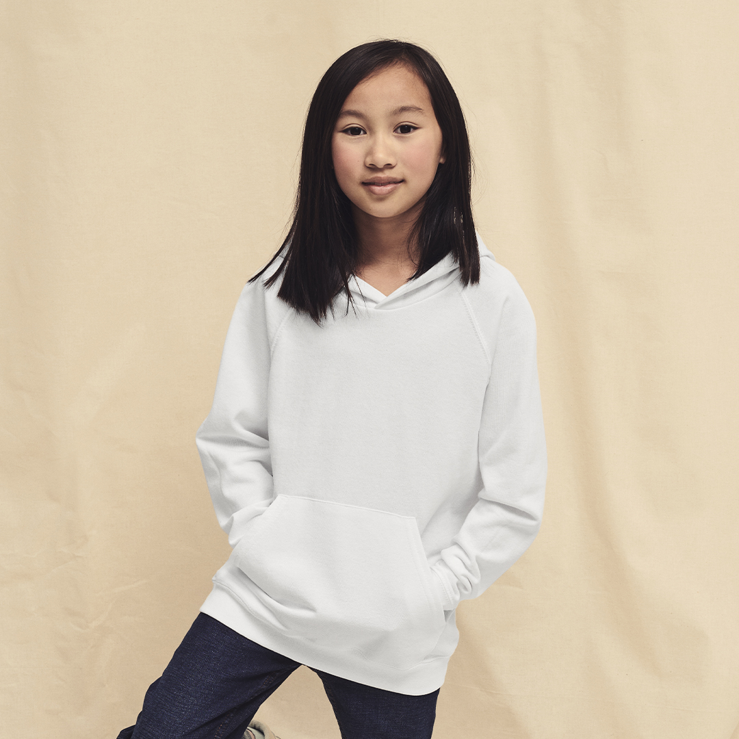 Sudadera nño personalizada Lightweight Hooded de Fruit Of The Loom - Sudaderas personalizadas - Regalo Promocional Personalizado