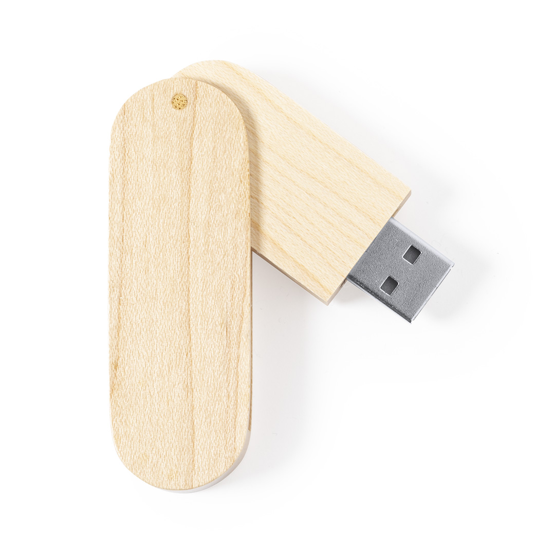 Memoria USB personalizada Vedun de 16GB plegable en madera - Tecnología - Regalo Promocional Personalizado - imagen 3