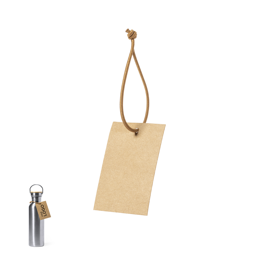 Hangtag presentación personalizado Canlia de cartón reciclado con cuerda elástica - Packaging - Cajas - Regalo Promocional Personalizado