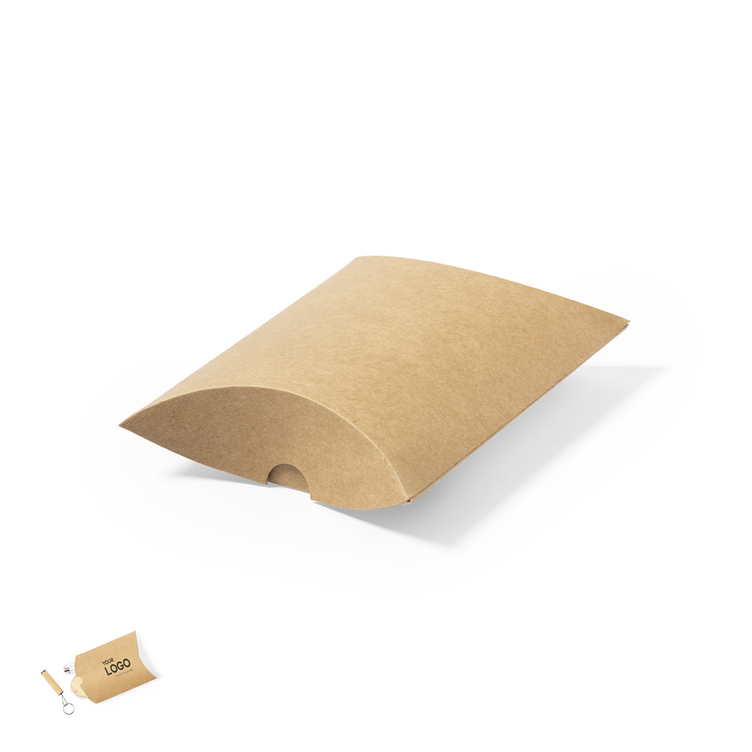 Estuche presentación personalizado Handru de cartón reciclado kraft mediano - Packaging - Cajas - Regalo Promocional Personalizado