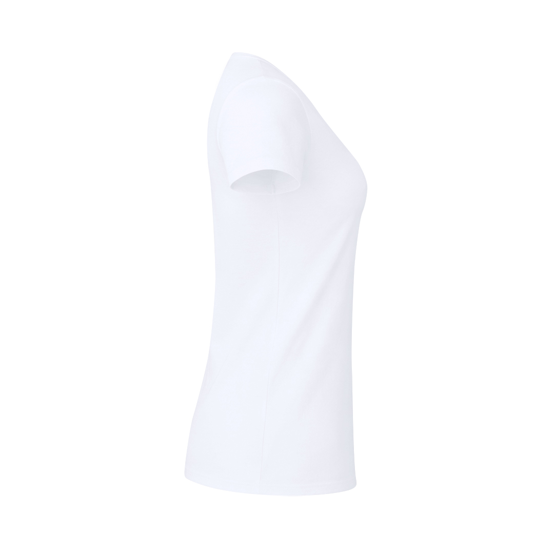 Camiseta Mujer Blanca Iconic V-Neck - Ropa y accesorios - Regalo Promocional Personalizado - vista alternativa