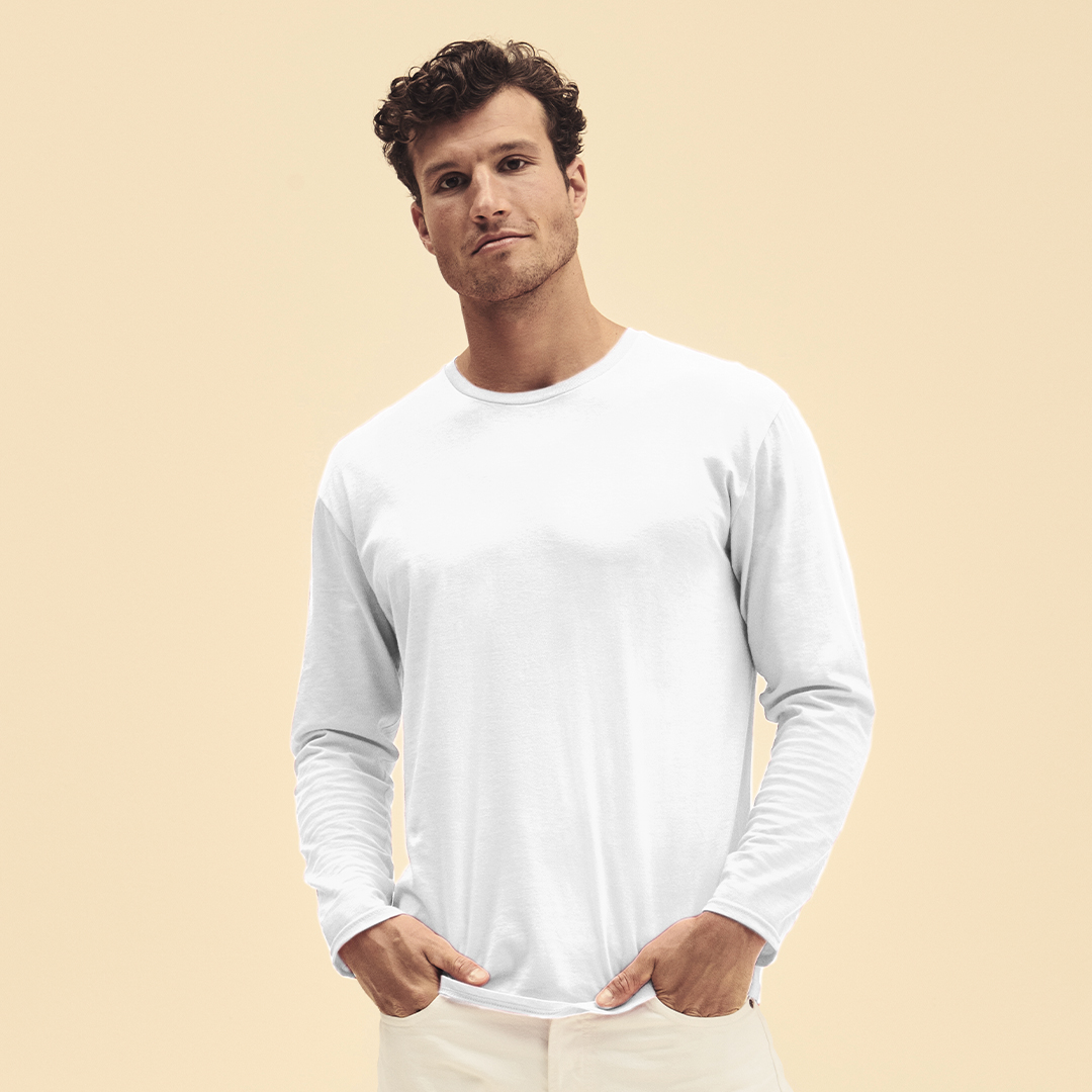Camiseta Adulto Blanca Iconic Long Sleeve T - Ropa y accesorios - Regalo Promocional Personalizado