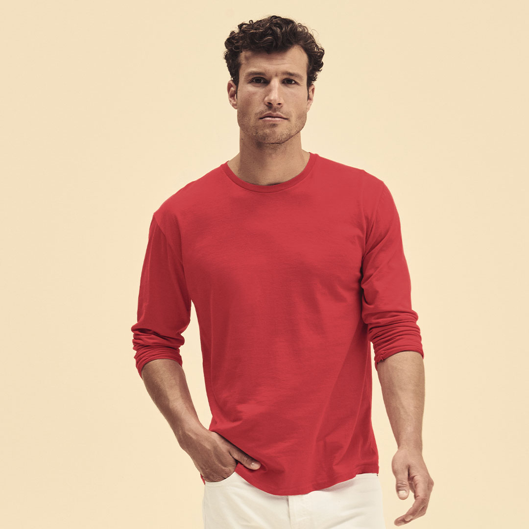 Camiseta personalizada para adulto Iconic Long Sleeve de colores - Ropa y accesorios - Regalo Promocional Personalizado