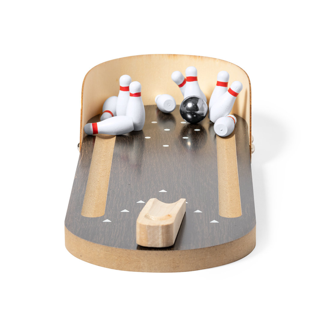 Minijuego bolos personalizado Strike de madera con rampa - Niños y Juegos - Regalo Promocional Personalizado - vista alternativa