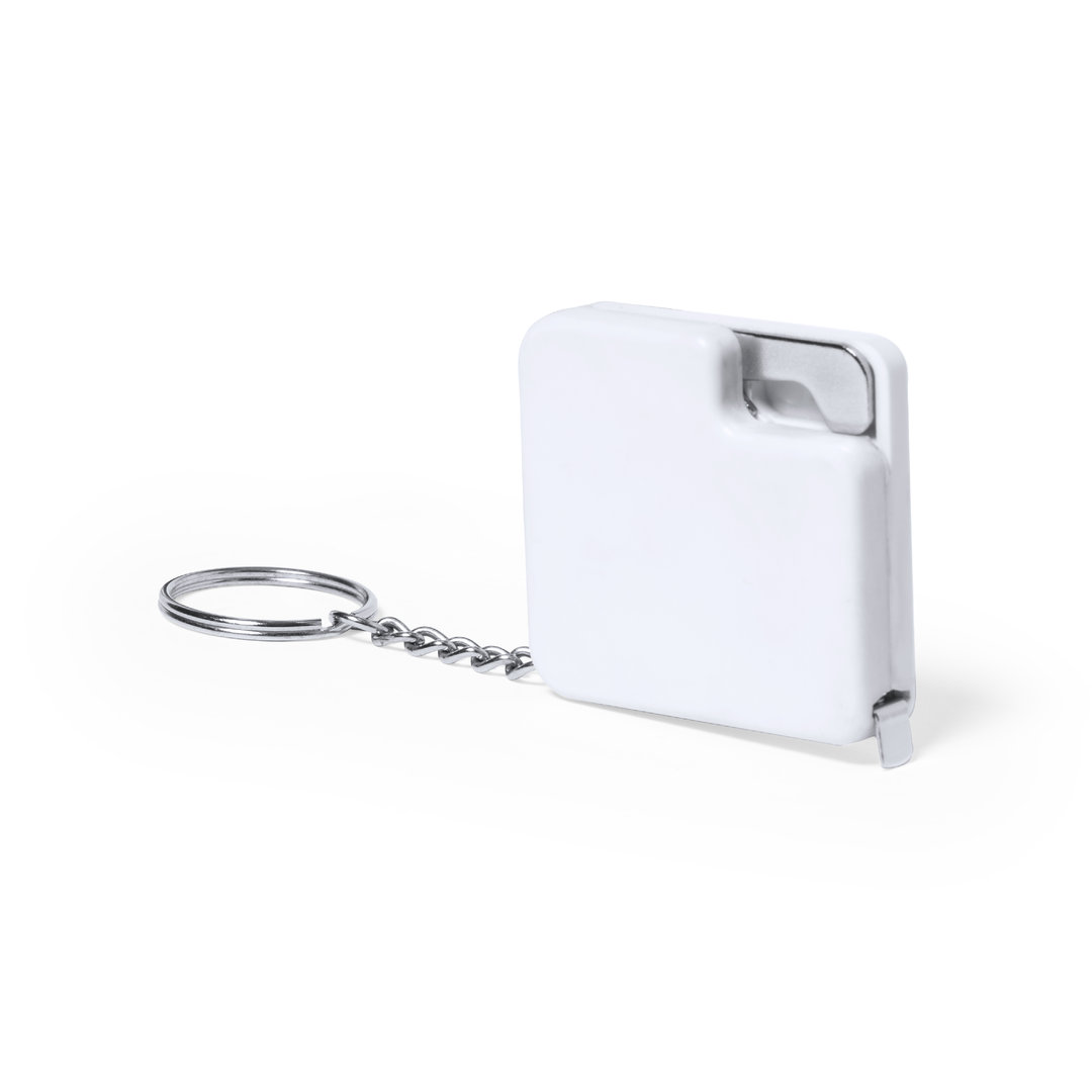 Flexómetro abridor personalizado Liam de ABS blanco de 1m - Herramientas, bricolaje y automóvil - Regalo Promocional Personalizado - vista alternativa