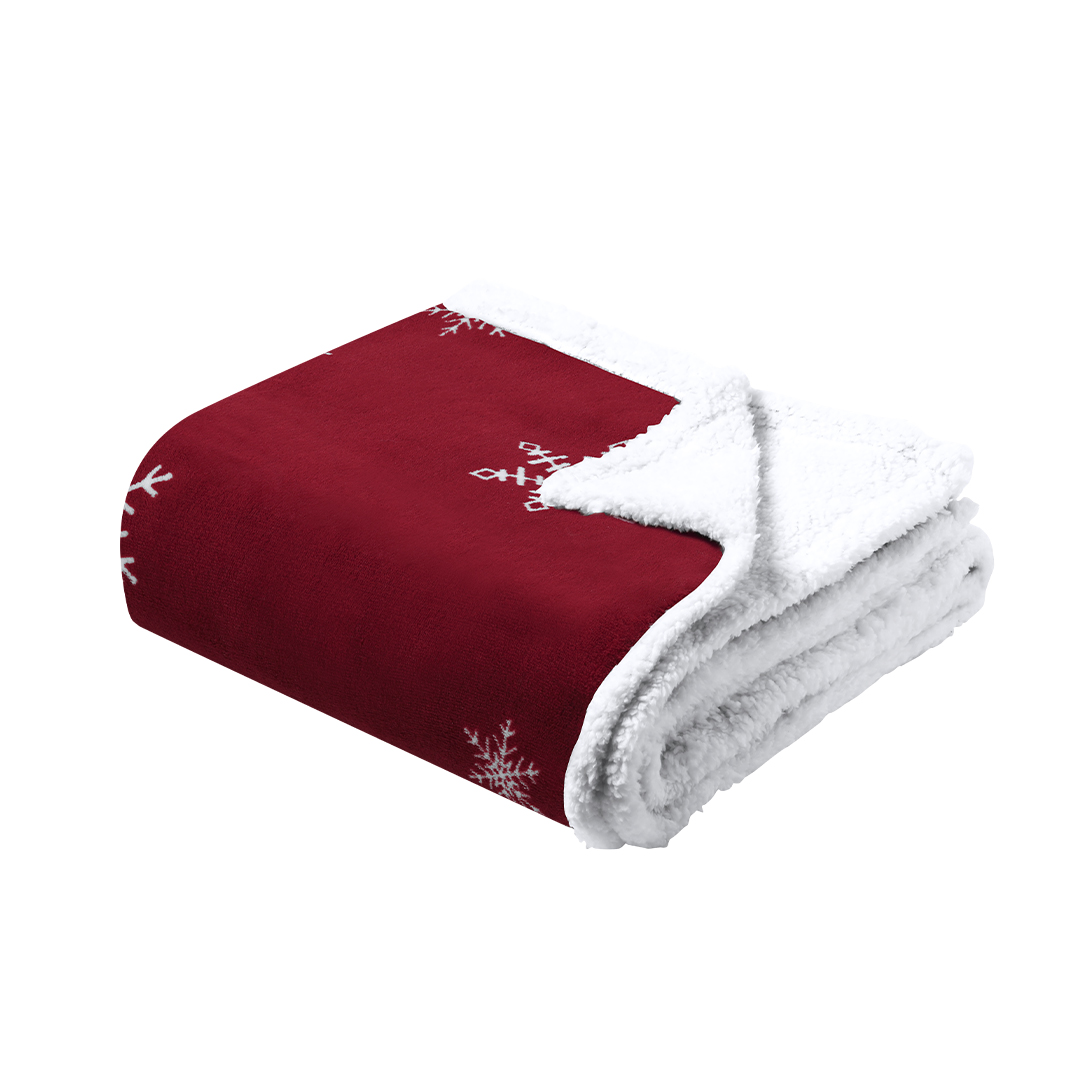 Manta personalizada Ricord navideña coral fleece sherpa 380g - Mantas personalizadas - Regalo Promocional Personalizado - vista alternativa