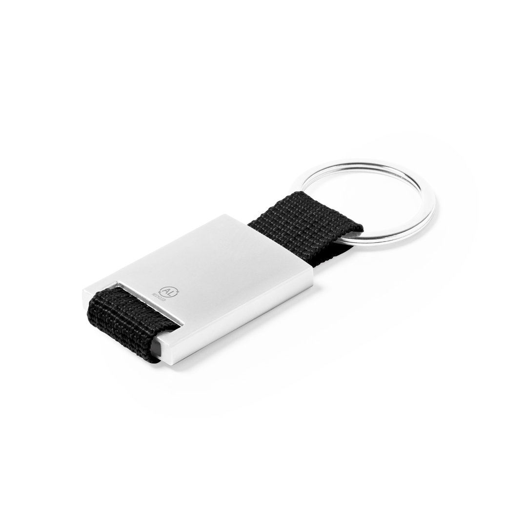 Llavero personalizado Lofly de aluminio reciclado con cinta