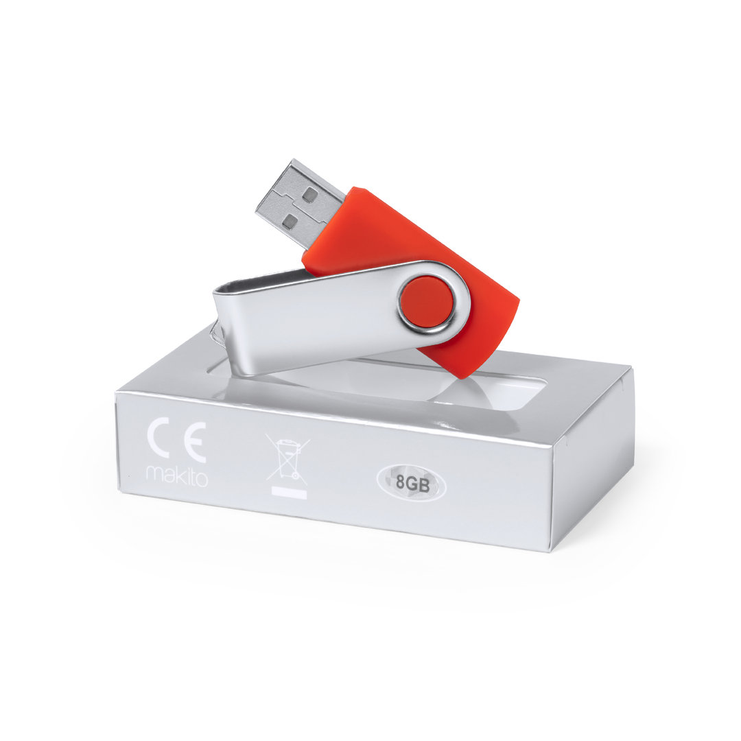 Memoria USB personalizada Yeskal de 8GB con ABS y clip metálico - Tecnología - Regalo Promocional Personalizado - imagen 3