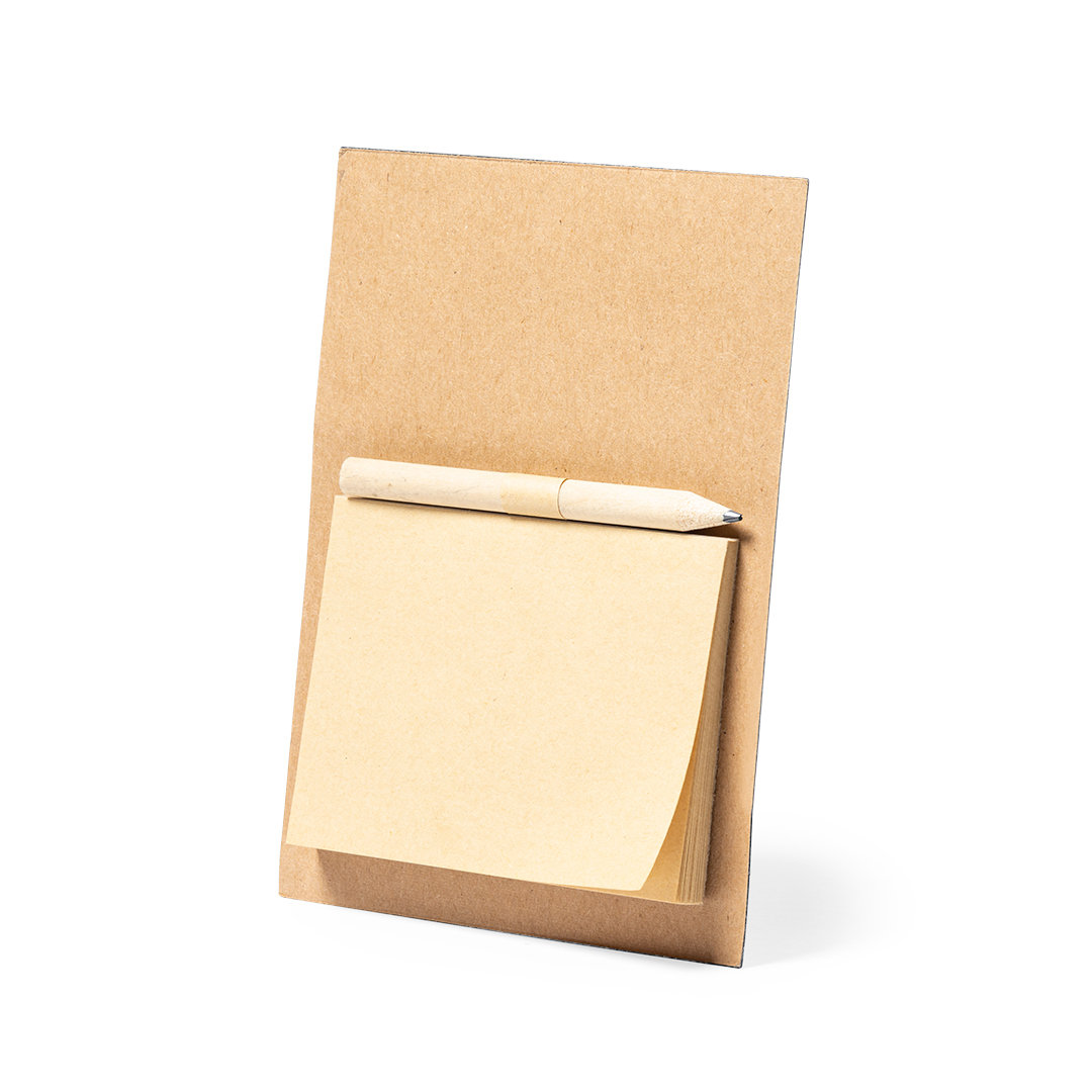 Imán personalizado Kibly línea nature de papel reciclado con minilápiz y bloc - Imanes personalizados - Regalo Promocional Personalizado - vista alternativa