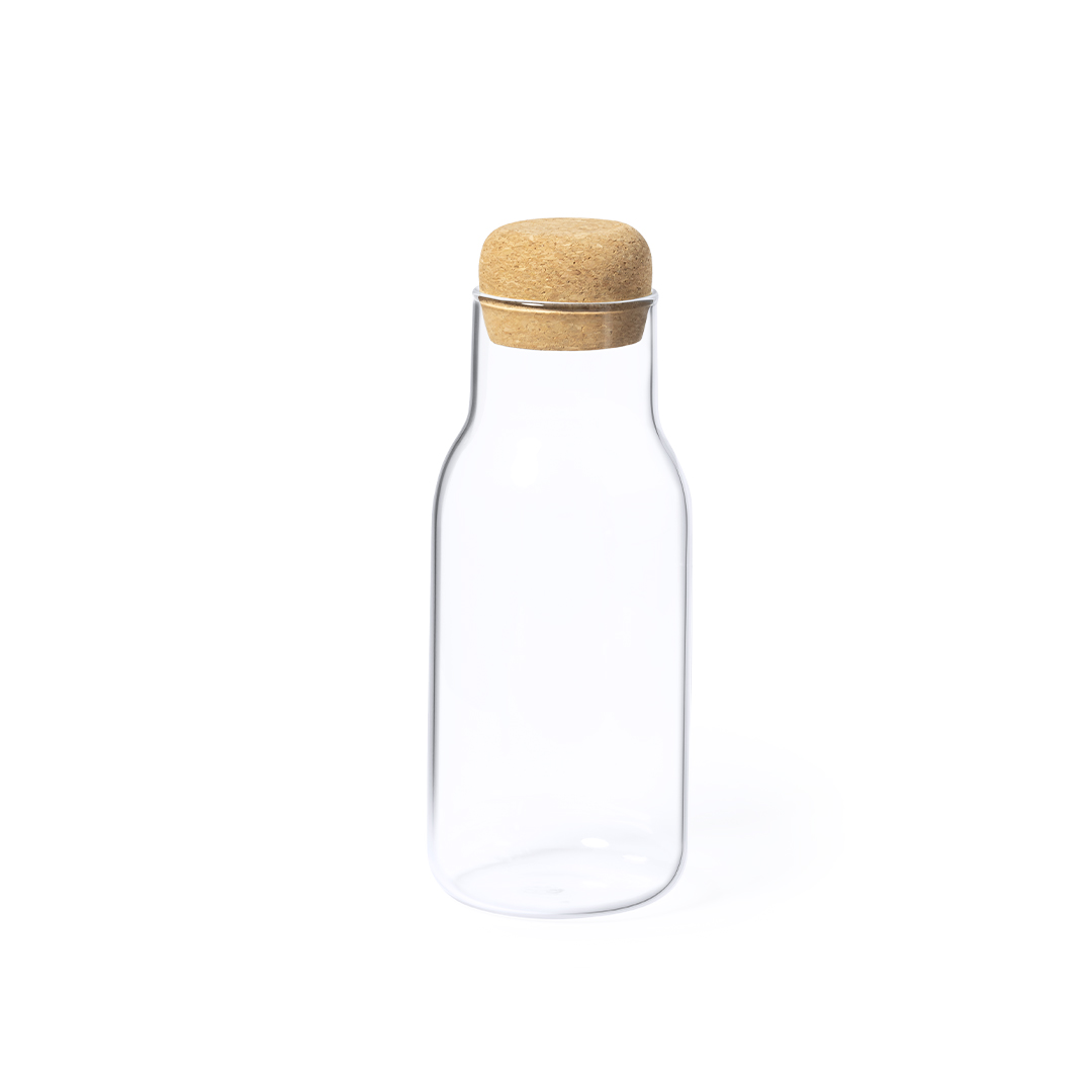 Botella personalizada Ricadel de borosilicato con tapón de corcho de 800ml - Tazas y botellas - Regalo Promocional Personalizado