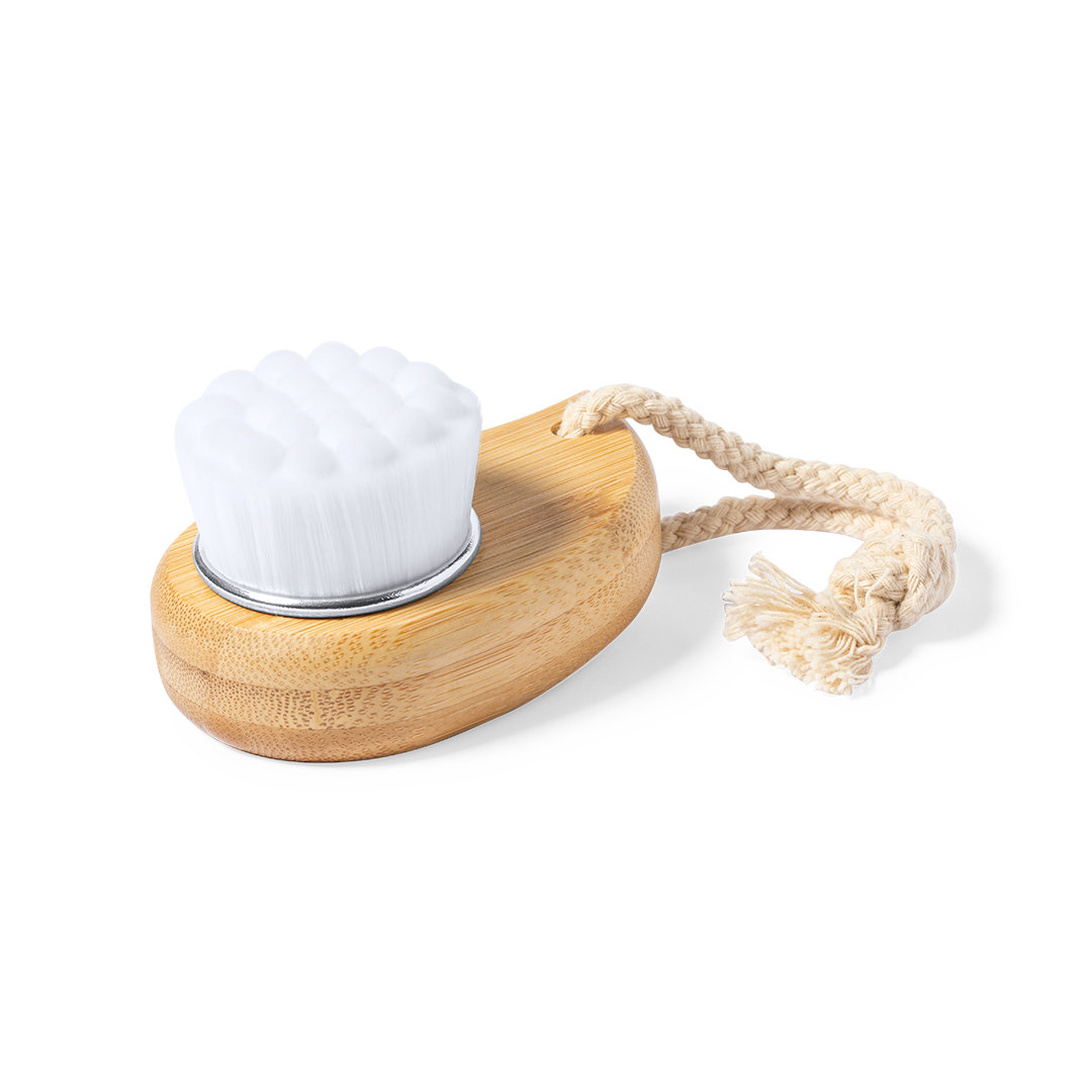 Limpiador facial personalizado Tospin de madera con fibras exfoliantes - Otros cuidado personal - Regalo Promocional Personalizado - vista alternativa