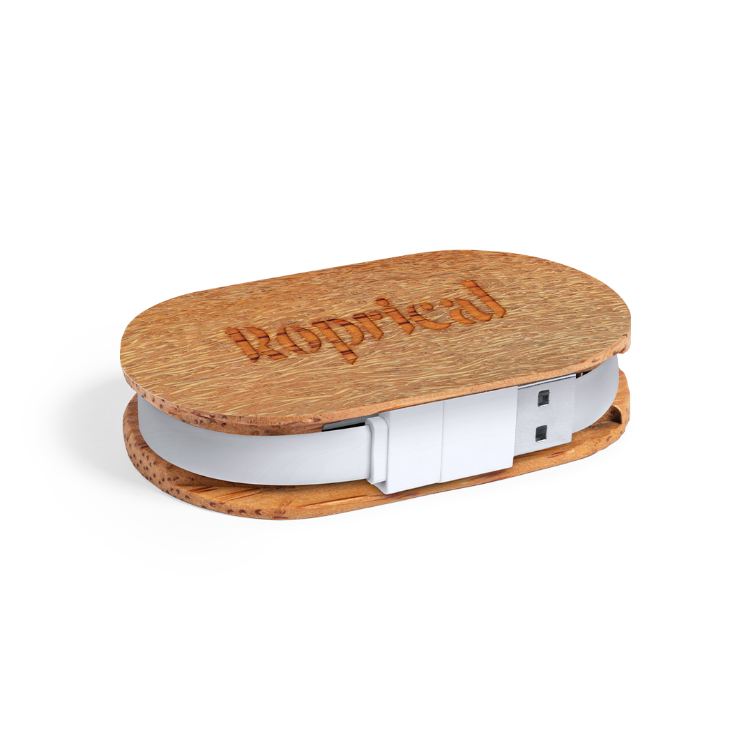 Puerto USB personalizado Dagobat de coco natural