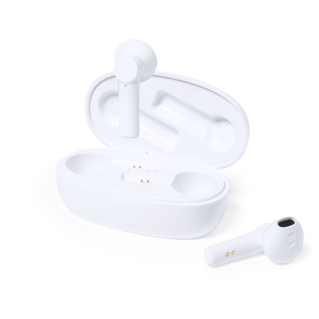 Auriculares Kermit PLA 100% compostable bambú - Tecnología - Regalo Promocional Personalizado