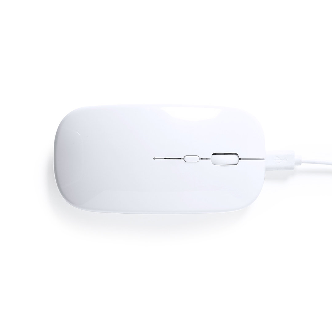 Ratón personalizado Chestir RCS óptico inalámbrico de ABS reciclado - Tecnología - Regalo Promocional Personalizado - vista alternativa