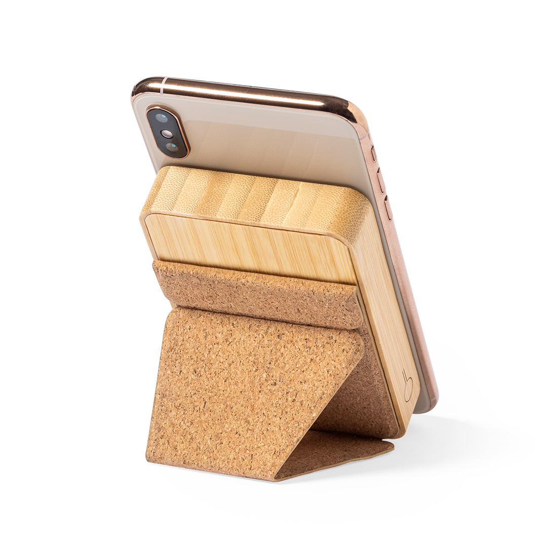 Power Bank personalizada Dobson de bambú y corcho con fijación magnética de 5000mAh - Tecnología - Regalo Promocional Personalizado - imagen 4