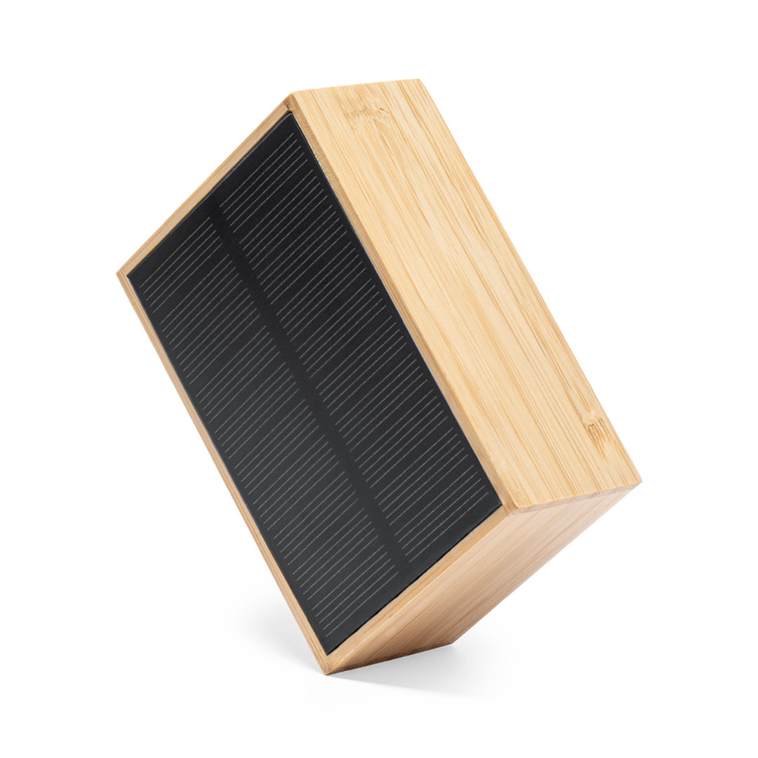 Altavoz Laurens solar bambú con certificación FSC - Tecnología - Regalo Promocional Personalizado - vista alternativa
