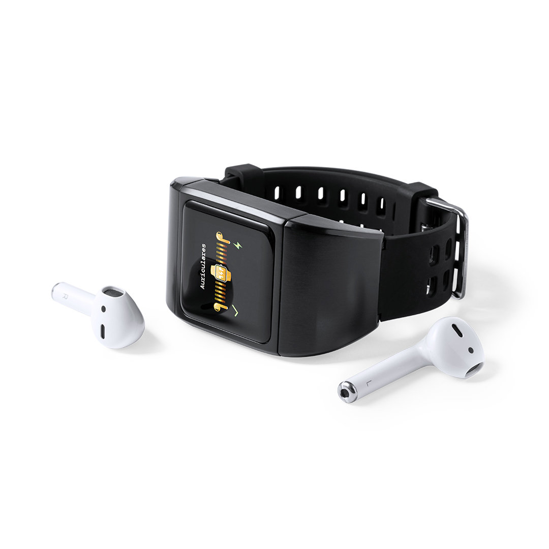 Reloj inteligente personalizado Pinsir multigadget con auriculares intraurales - Tecnología - Regalo Promocional Personalizado - vista alternativa